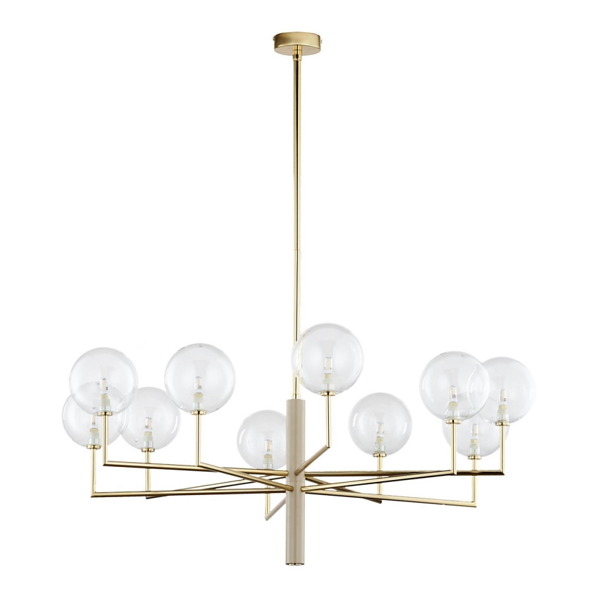 Jupiter 1976 - Hanglamp met vaste pendel FEME 10xG9/10W/230V goud
