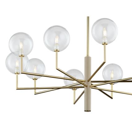 Jupiter 1976 - Hanglamp met vaste pendel FEME 10xG9/10W/230V goud
