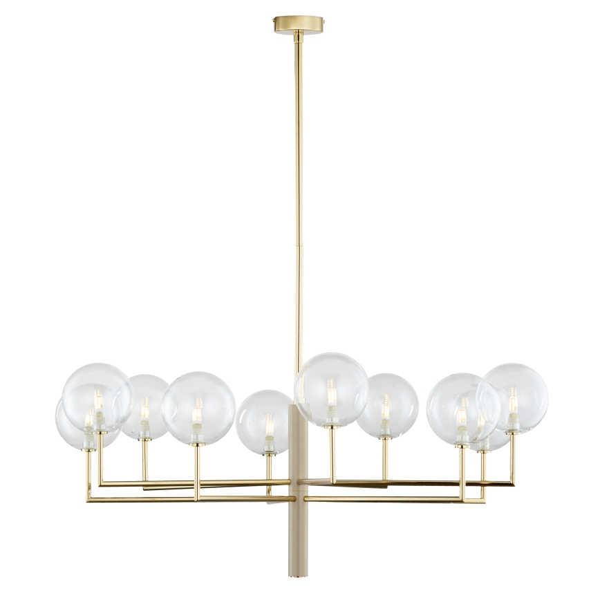 Jupiter 1976 - Hanglamp met vaste pendel FEME 10xG9/10W/230V goud
