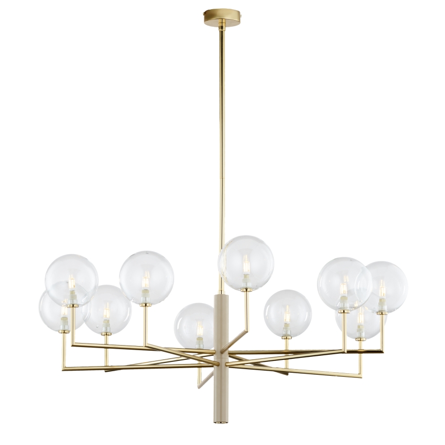 Jupiter 1976 - Hanglamp met vaste pendel FEME 10xG9/10W/230V goud