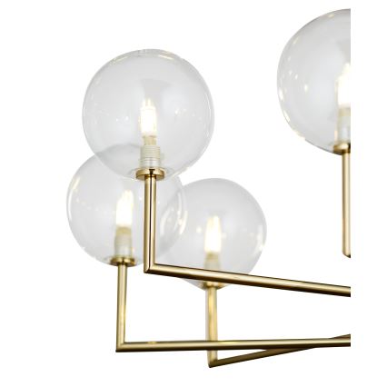 Jupiter 1976 - Hanglamp met vaste pendel FEME 10xG9/10W/230V goud