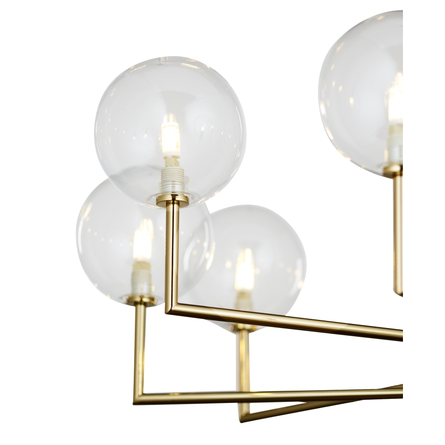Jupiter 1976 - Hanglamp met vaste pendel FEME 10xG9/10W/230V goud