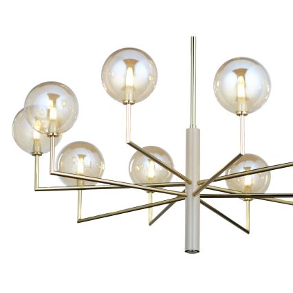 Jupiter 1977 - Suspension-barre FEME 10xG9/10W/230V doré/beige