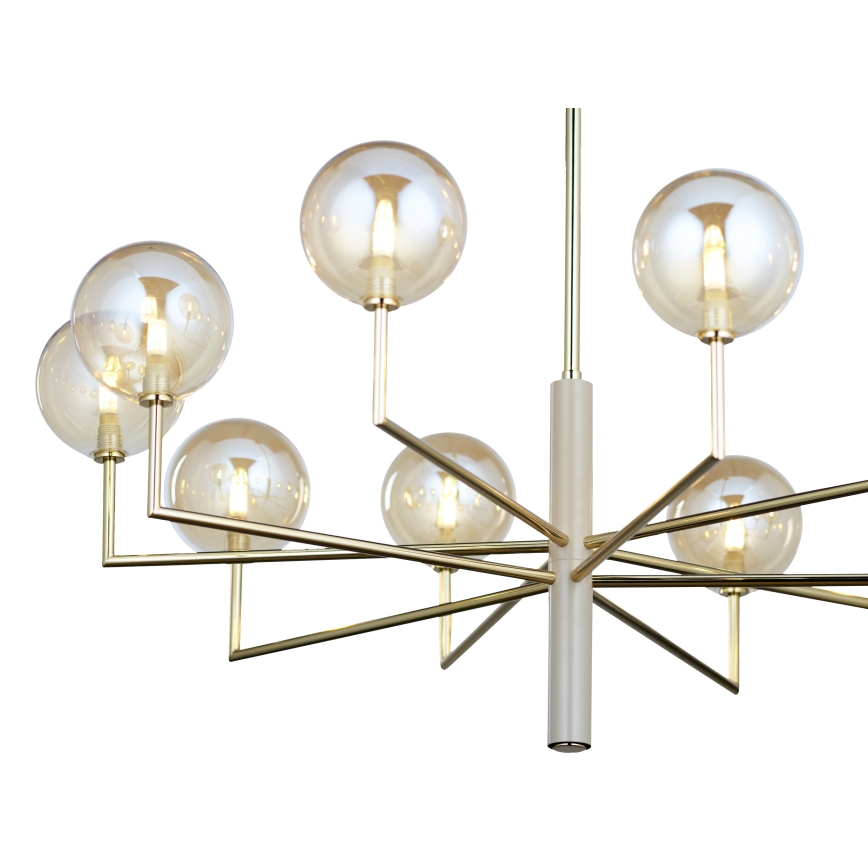 Jupiter 1977 - Suspension-barre FEME 10xG9/10W/230V doré/beige