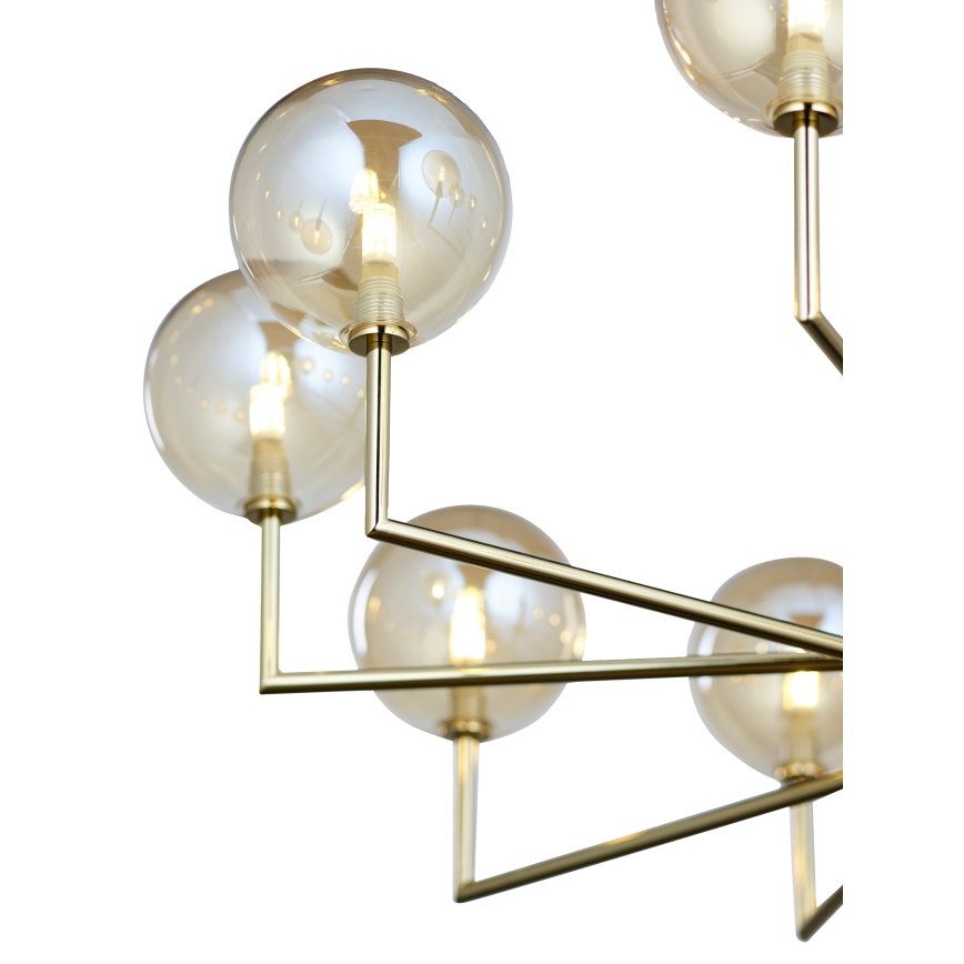 Jupiter 1977 - Suspension-barre FEME 10xG9/10W/230V doré/beige