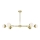 Jupiter 1980 - Hanglamp met vaste pendel TRENTO 6xG9/10W/230V goud