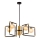Jupiter 1984 - Hanglamp met vaste pendel IBRA 5xG9/10W/230V zwart/goud/beige