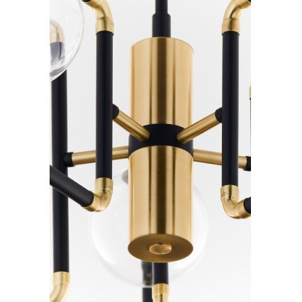 Jupiter 1985 - Hanglamp met vaste pendel IBRA 5xG9/10W/230V zwart/goud