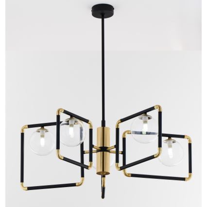 Jupiter 1985 - Suspension-barre IBRA 5xG9/10W/230V noir/doré