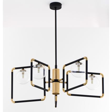 Jupiter 1985 - Suspension-barre IBRA 5xG9/10W/230V noir/doré
