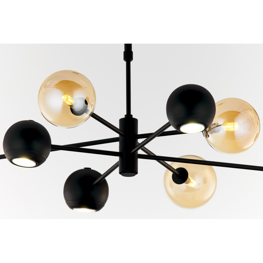 Jupiter 1994 - Suspension-barre MOKA 4xGU10/10W/230V + 4xG9/10W/230V noir/beige