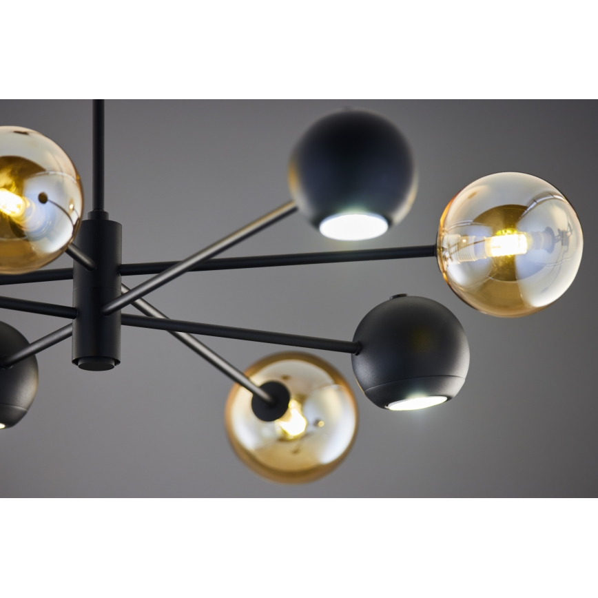 Jupiter 1994 - Suspension-barre MOKA 4xGU10/10W/230V + 4xG9/10W/230V noir/beige