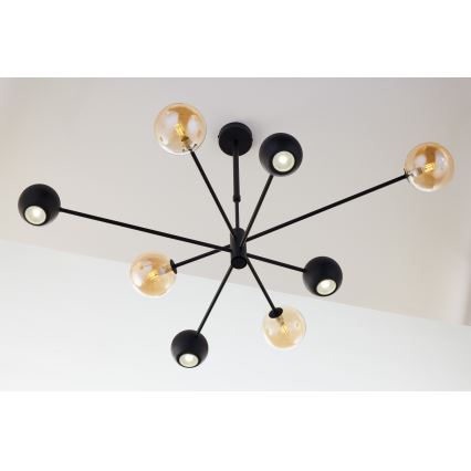 Jupiter 1994 - Suspension-barre MOKA 4xGU10/10W/230V + 4xG9/10W/230V noir/beige