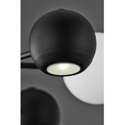 Jupiter 1997 - Hanglamp met vaste pendel MOKA 3xGU10/10W/230V + 3xG9/10W/230V zwart/wit