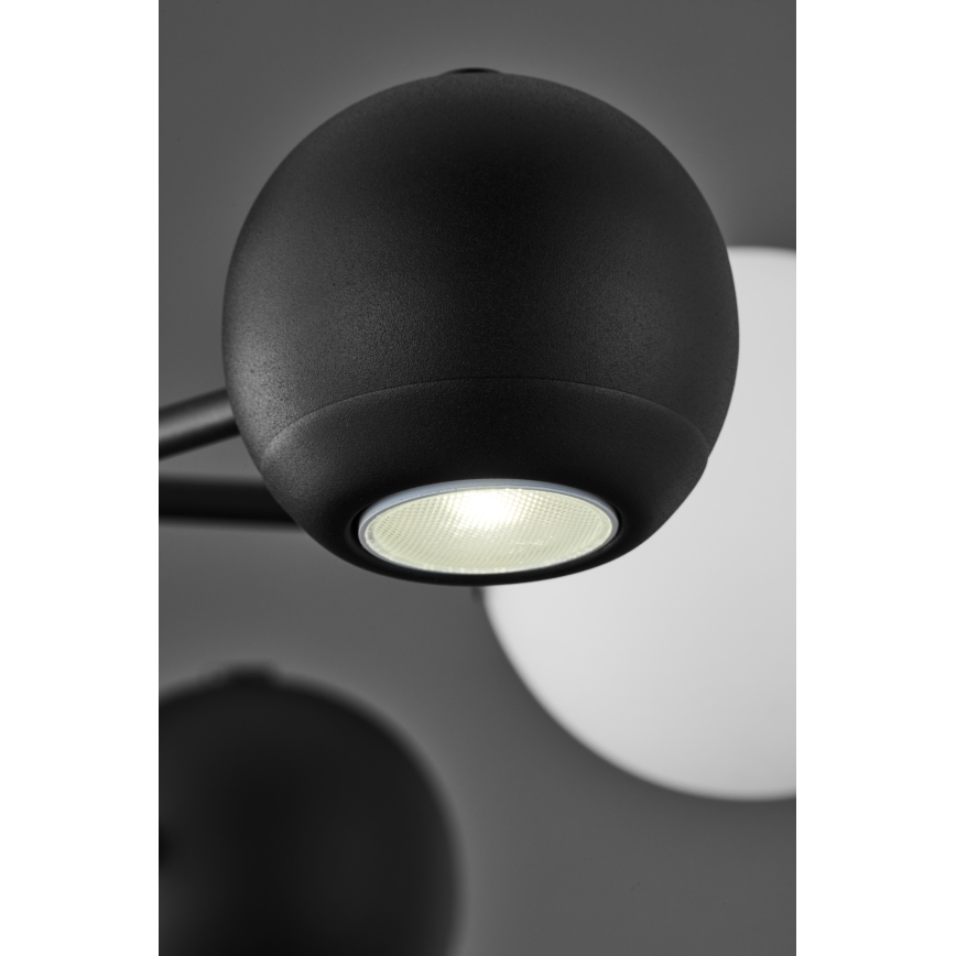 Jupiter 1997 - Hanglamp met vaste pendel MOKA 3xGU10/10W/230V + 3xG9/10W/230V zwart/wit