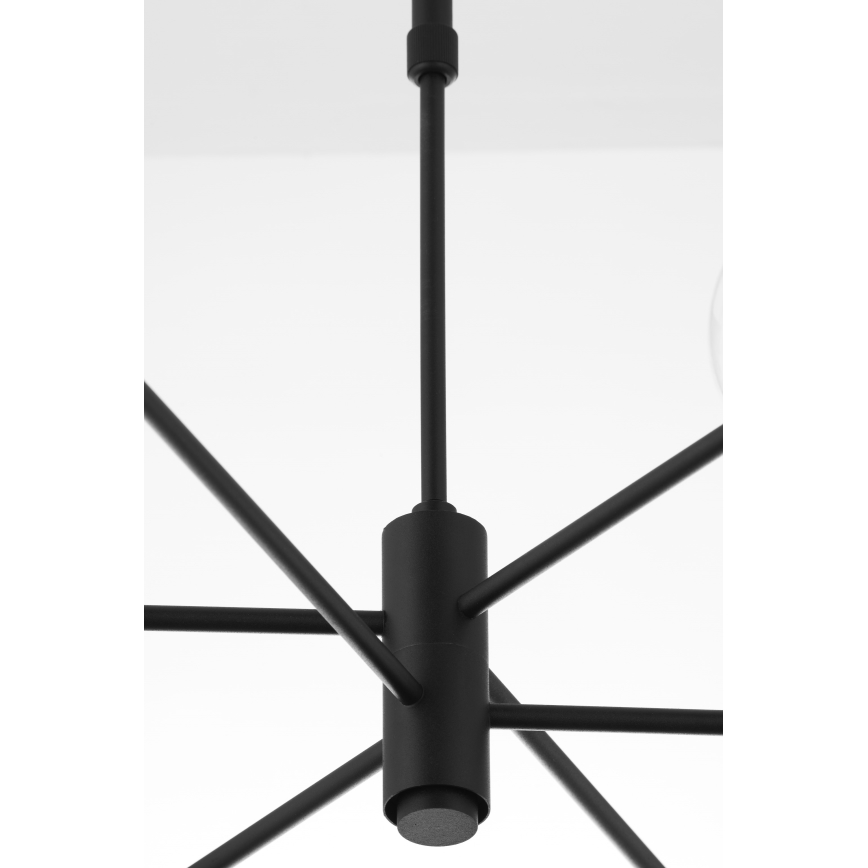 Jupiter 1997 - Hanglamp met vaste pendel MOKA 3xGU10/10W/230V + 3xG9/10W/230V zwart/wit