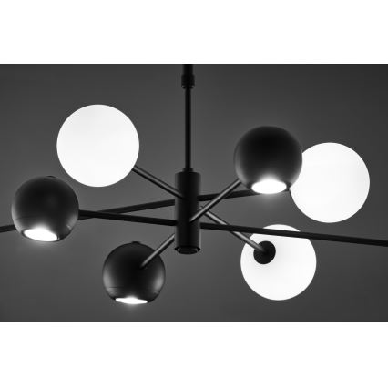 Jupiter 1998 - Suspension-barre MOKA 4xGU10/10W/230V + 4xG9/10W/230V noir/blanc