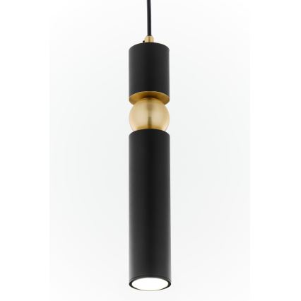 Jupiter 2003 - Hanglamp aan een koord ALAS 1xGU10/10W/230V zwart/goud