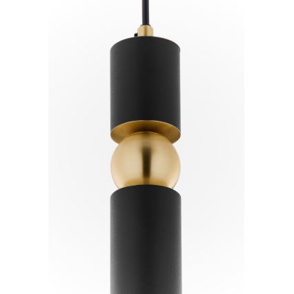 Jupiter 2003 - Hanglamp aan een koord ALAS 1xGU10/10W/230V zwart/goud