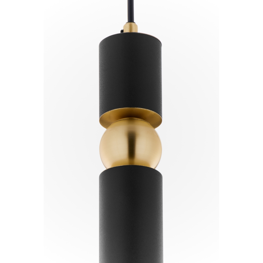 Jupiter 2003 - Hanglamp aan een koord ALAS 1xGU10/10W/230V zwart/goud