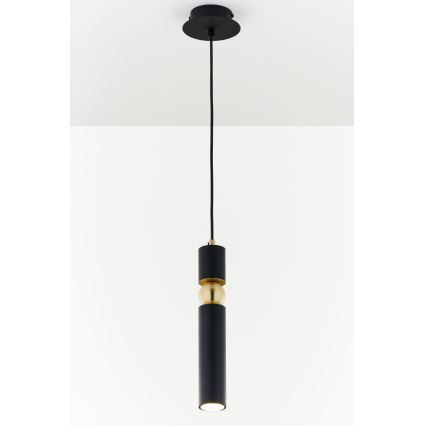 Jupiter 2003 - Hanglamp aan een koord ALAS 1xGU10/10W/230V zwart/goud