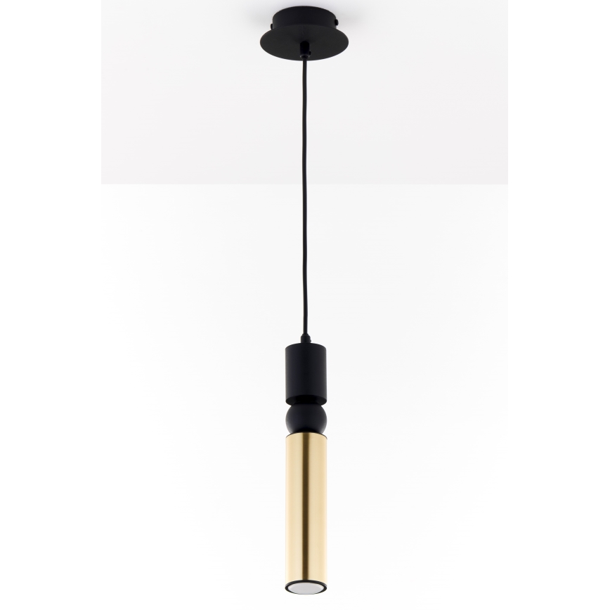 Jupiter 2006 - Hanglamp aan een koord ALAS 1xGU10/10W/230V goud/zwart