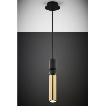 Jupiter 2006 - Hanglamp aan een koord ALAS 1xGU10/10W/230V goud/zwart