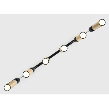 Jupiter 2008 - Suspension filaire ALAS 6xGU10/10W/230V doré/noir