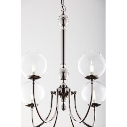 Jupiter 2022 - Hanglamp aan een ketting BRILLANTE 6xG9/10W/230V glanzend chroom