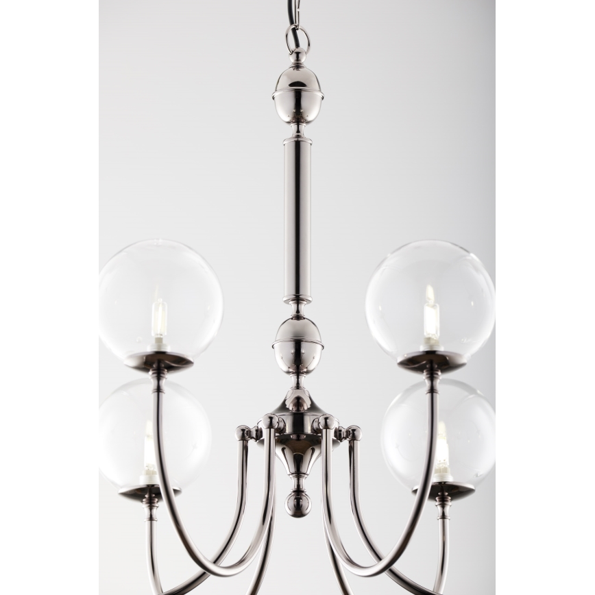 Jupiter 2022 - Hanglamp aan een ketting BRILLANTE 6xG9/10W/230V glanzend chroom