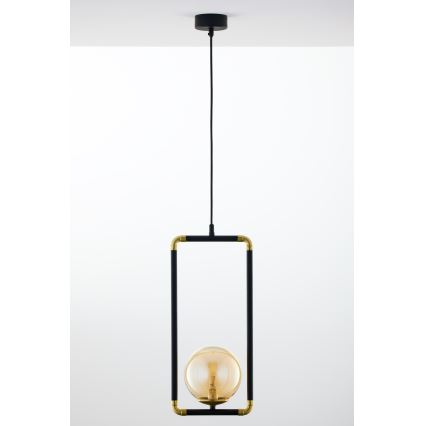 Jupiter 2024 - Hanglamp aan een koord ZAFRA 1xG9/10W/230V zwart/goud/beige