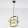 Jupiter 2025 - Hanglamp aan een koord FIORI 1xG9/10W/230V zwart/goud/beige