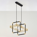 Jupiter 2029 - Hanglamp aan een koord FIORI 2xG9/10W/230V zwart/goud/doorzichtig