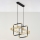 Jupiter 2029 - Suspension filaire FIORI 2xG9/10W/230V noir/doré/transparent