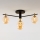 Jupiter 2031 - Plafonnier FIGARO 4xG9/10W/230V noir/doré/beige
