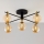Jupiter 2032 - Bevestigde hanglamp FIGARO 5xG9/10W/230V zwart/goud/beige