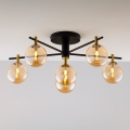 Jupiter 2033 - Plafonnier FIGARO 6xG9/10W/230V noir/doré/beige
