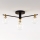 Jupiter 2034 - Bevestigde hanglamp FIGARO 4xG9/10W/230V zwart/goud/beige/doorzichtig
