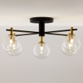 Jupiter 2035 - Bevestigde hanglamp FIGARO 5xG9/10W/230V zwart/goud/beige/doorzichtig