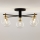 Jupiter 2035 - Bevestigde hanglamp FIGARO 5xG9/10W/230V zwart/goud/beige/doorzichtig