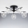 Jupiter 2046 - Bevestigde hanglamp PRATO 5xG9/10W/230V zwart/doorzichtig