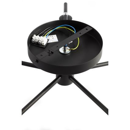 Jupiter 2046 - Bevestigde hanglamp PRATO 5xG9/10W/230V zwart/doorzichtig