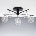 Jupiter 2046 - Plafonnier PRATO 5xG9/10W/230V noir/transparent