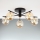 Jupiter 2047 - Bevestigde hanglamp PRATO 5xG9/10W/230V zwart/beige