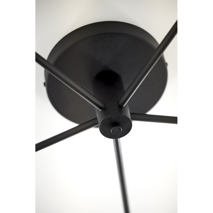Jupiter 2047 - Bevestigde hanglamp PRATO 5xG9/10W/230V zwart/beige
