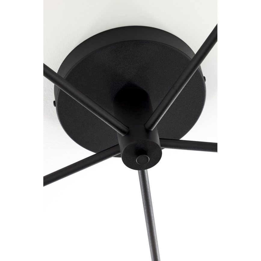 Jupiter 2048 - Plafonnier PRATO 5xG9/14W/230V noir/gris fumé