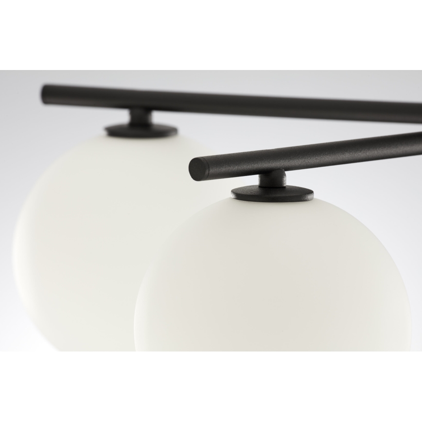 Jupiter 2049 - Plafondkroonluchter PRATO 5xG9/14W/230V zwart/wit