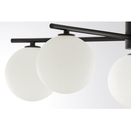 Jupiter 2049 - Plafonnier PRATO 5xG9/14W/230V noir/blanc