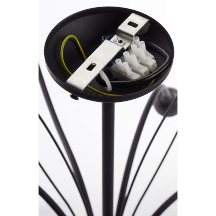 Jupiter 2056 - GLORIOSA kroonluchter met stang 10xG9/14W/230V zwart