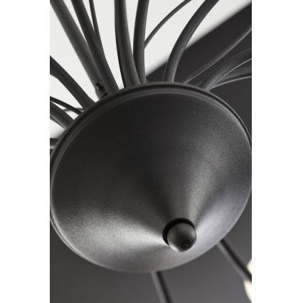 Jupiter 2057 - Kroonluchter aan ketting GLORIOSA 15xG9/14W/230V zwart